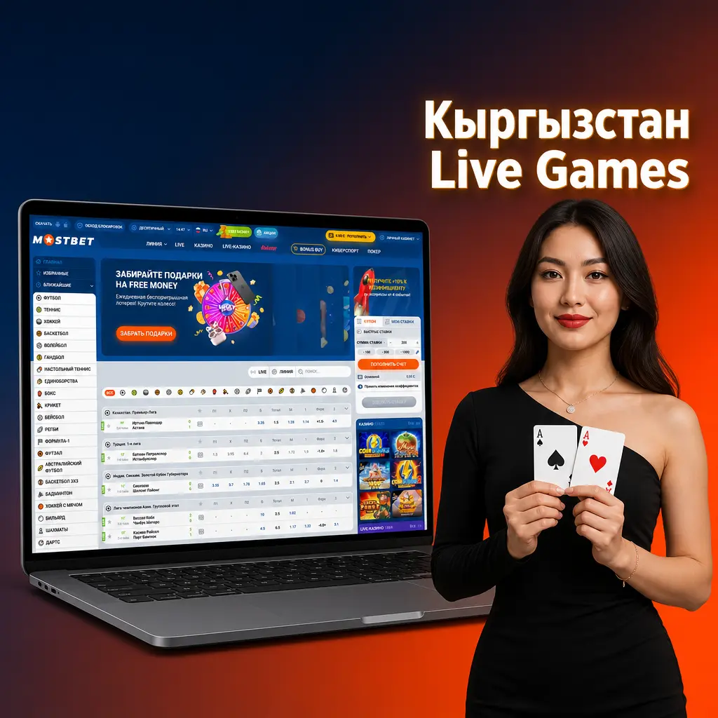 Live-игры с русскоязычными дилерами в Мостбет: рулетка, блэкджек, покер и другие столы для игроков из Кыргызстана