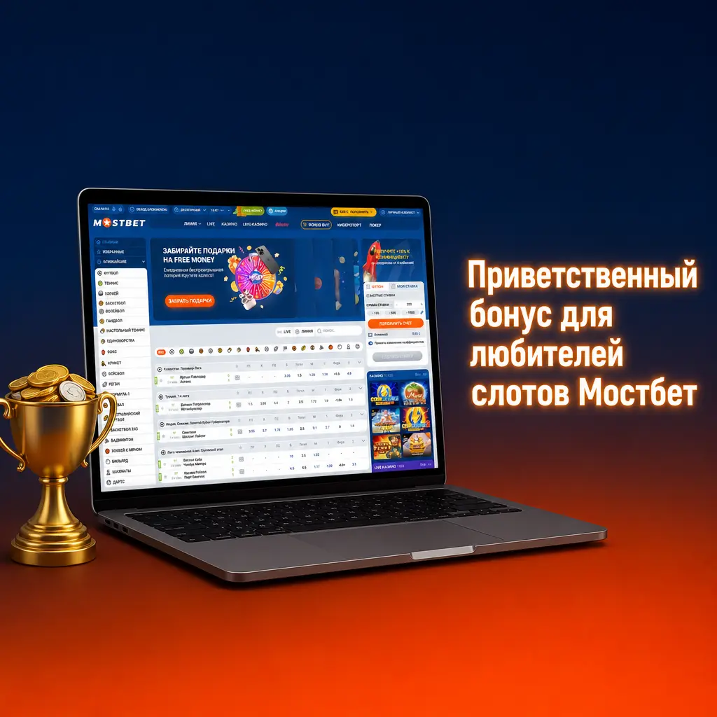 Приветственный бонус Мостбет для слотов: бонусы на первые пять депозитов и фриспины после регистрации