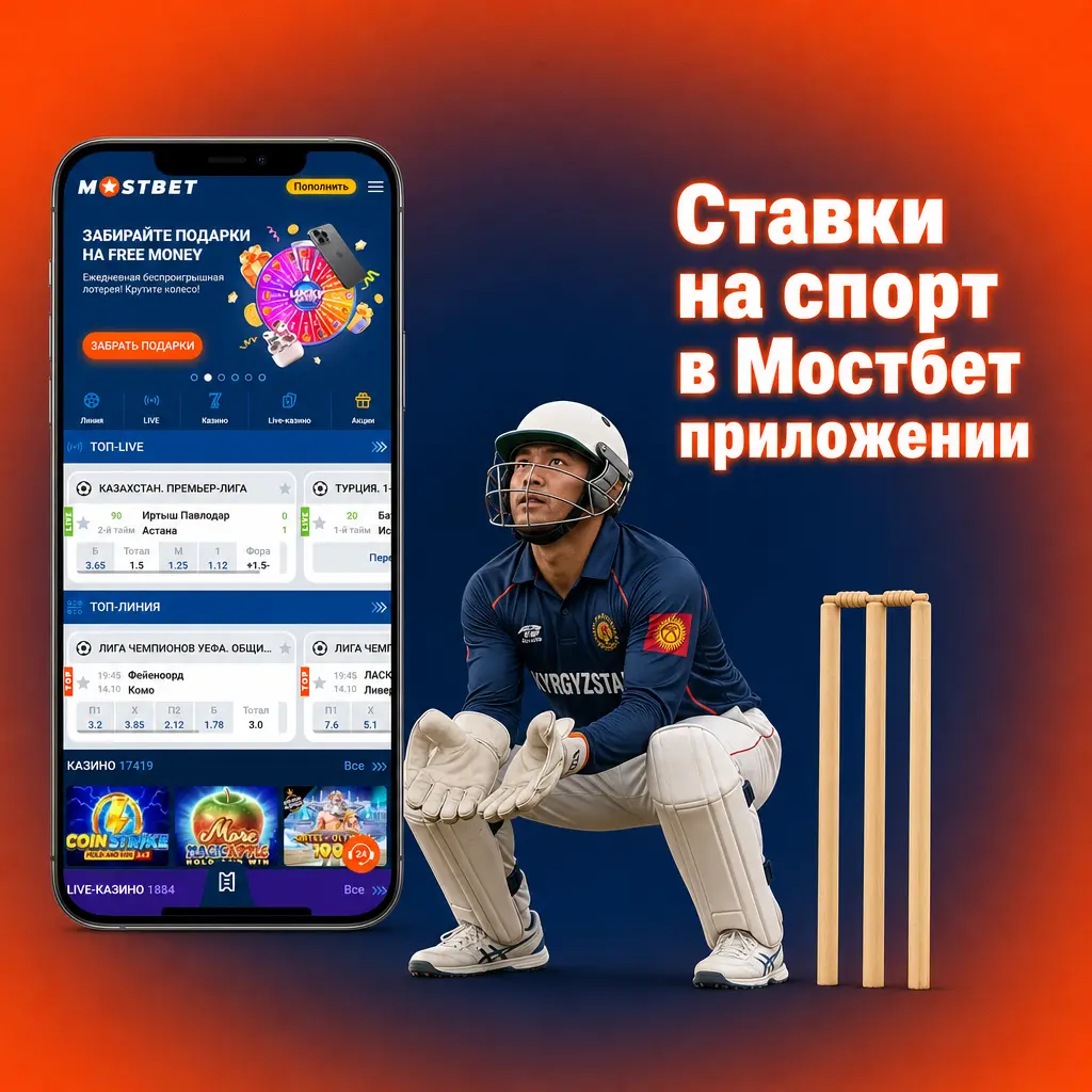 Ставки на спорт в приложении Мостбет: футбол, баскетбол, MMA, бокс и киберспорт в режимах Live и Line
