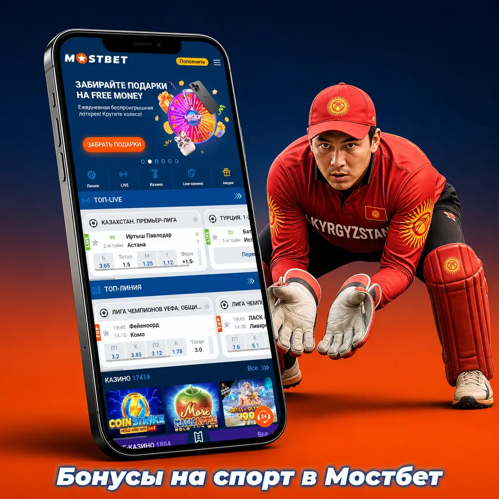 Бонусы на спорт в Мостбет: фрибеты и экспресс-бонусы за футбол, крикет, киберспорт и день рождения игрока